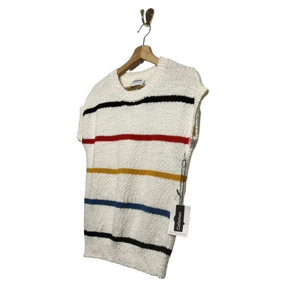 NWT CALLAHAN KNITWEAR Striped Chunky Knit Sweater S - Picture 5 of 9
